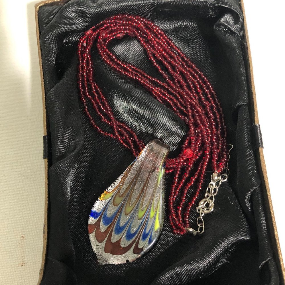 Murano Glass Pendant Necklace
